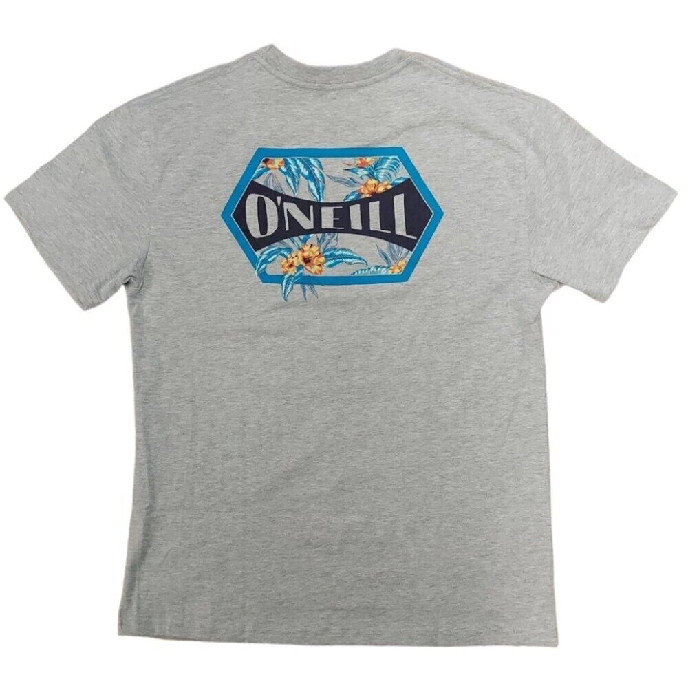 NWT - O'Neill Men's Short Sleeve Graphic T-Shirt Heather Grey – Size XL